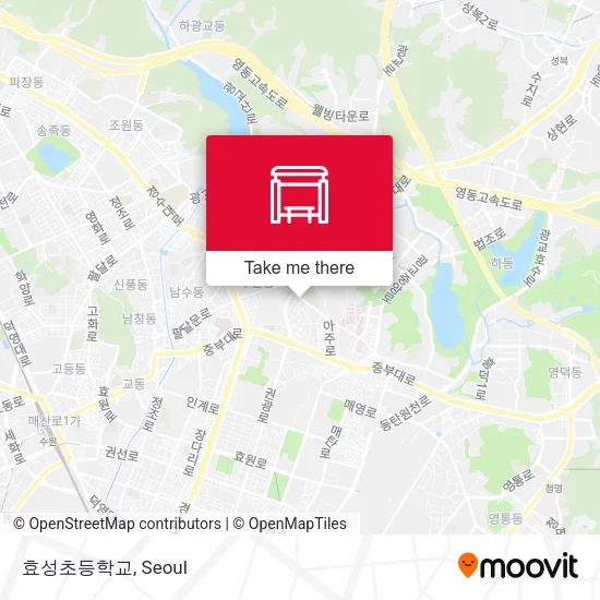 효성초등학교 map