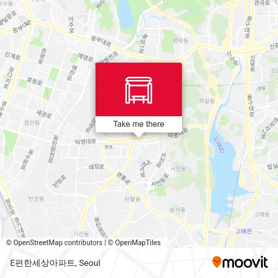 E편한세상아파트 map