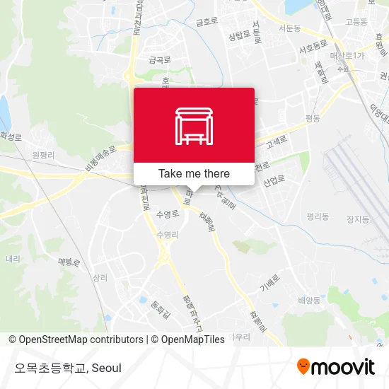 오목초등학교 map