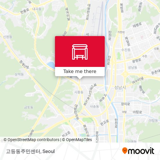 고등동주민센터 map