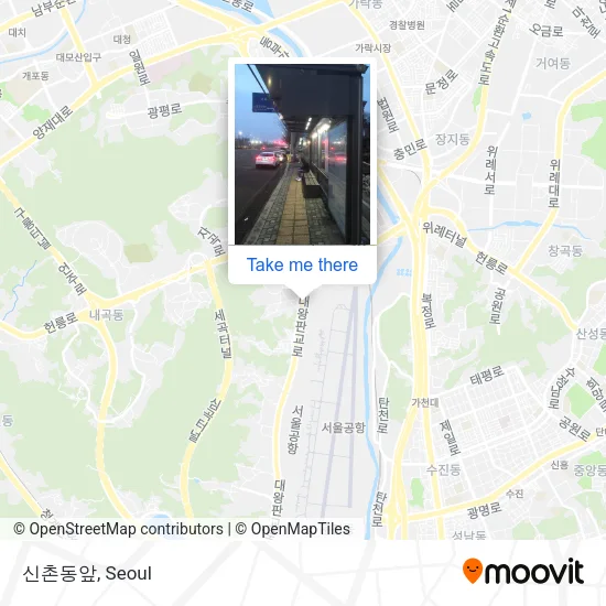 신촌동앞 map