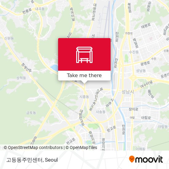 고등동주민센터 map