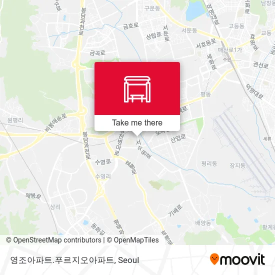 영조아파트.푸르지오아파트 map