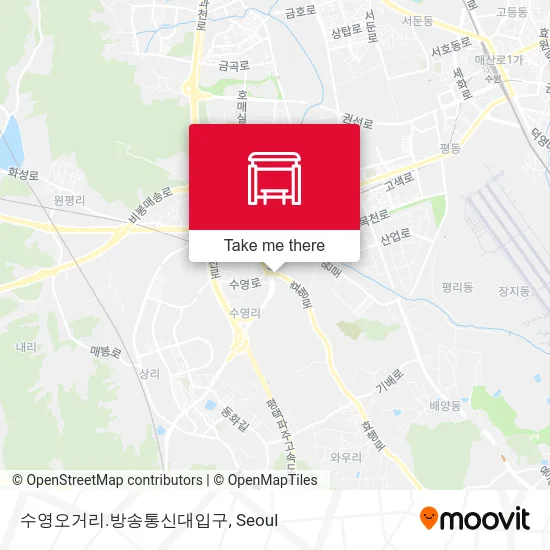 수영오거리.방송통신대입구 map