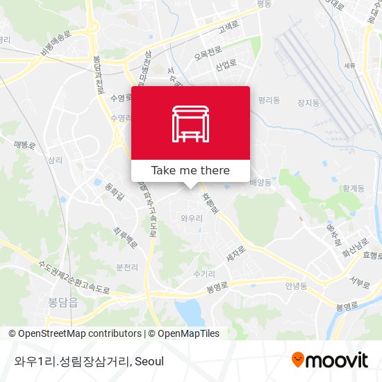 와우1리.성림장삼거리 map
