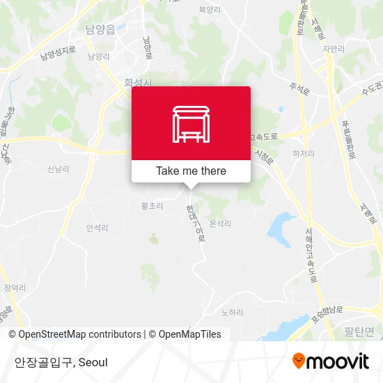 안장골입구 map