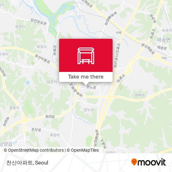 천산아파트 map