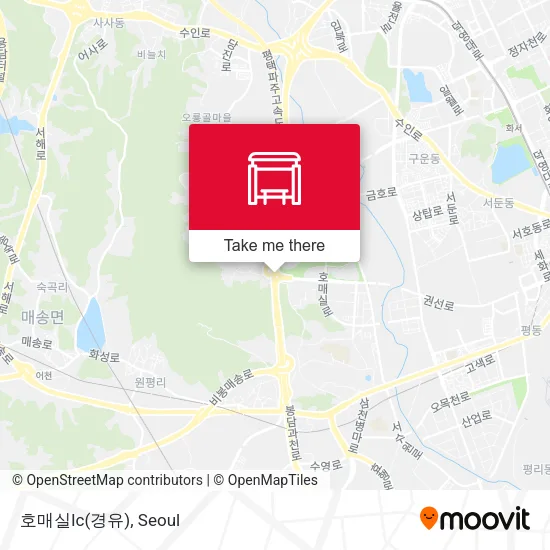 호매실Ic(경유) map