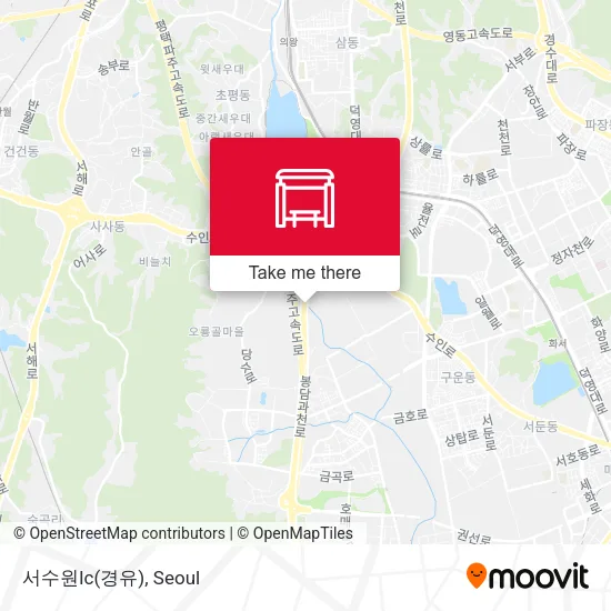 서수원Ic(경유) map