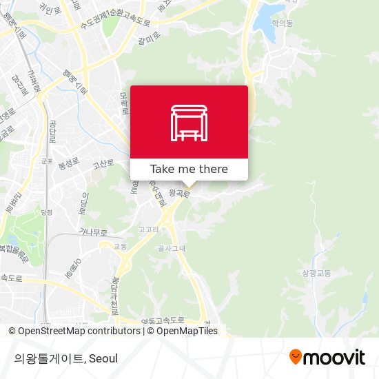 의왕톨게이트 map