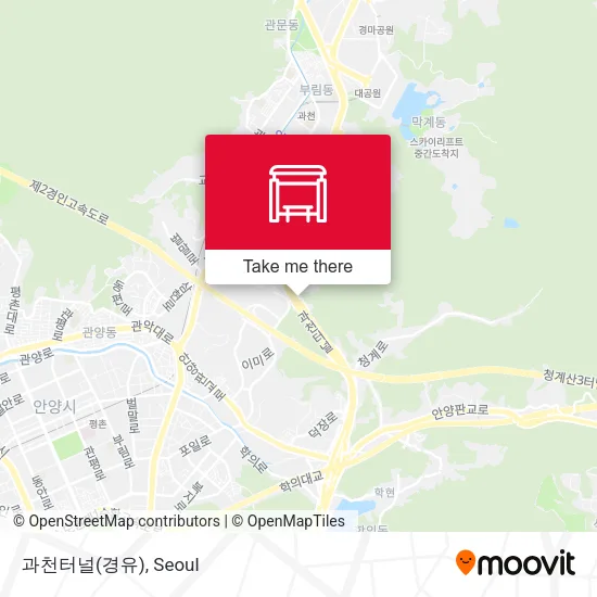 과천터널(경유) map
