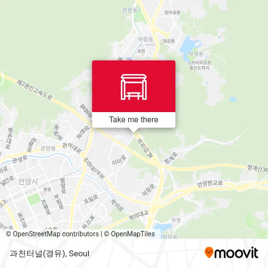 과천터널(경유) map