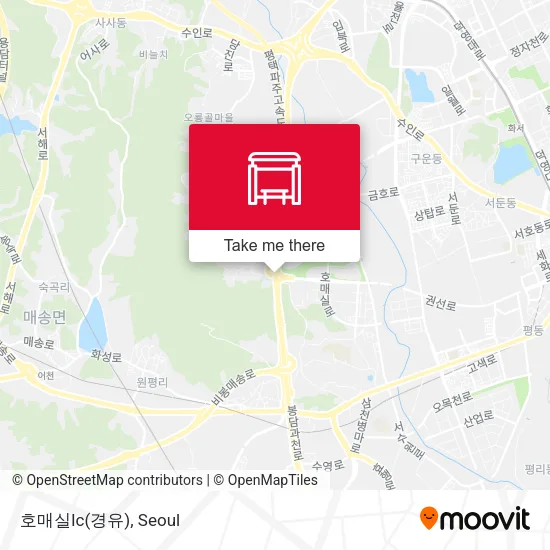 호매실Ic(경유) map