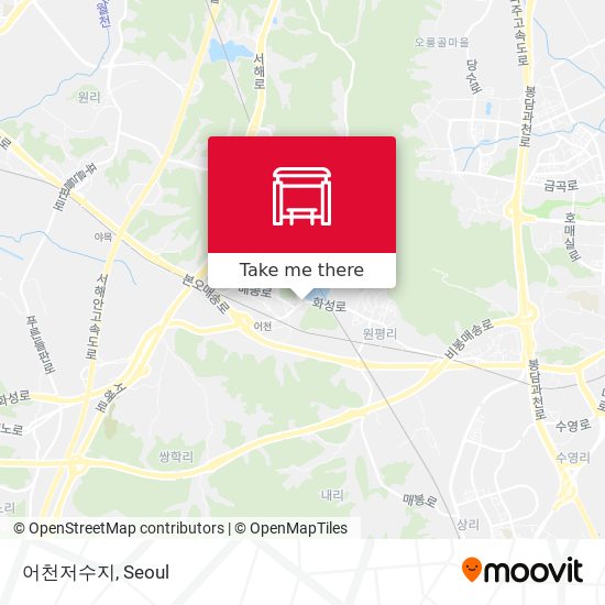 어천저수지 map