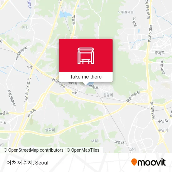 어천저수지 map