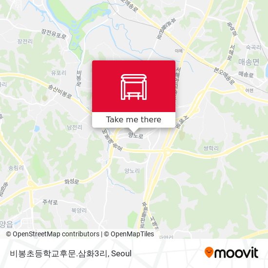 비봉초등학교후문.삼화3리 map