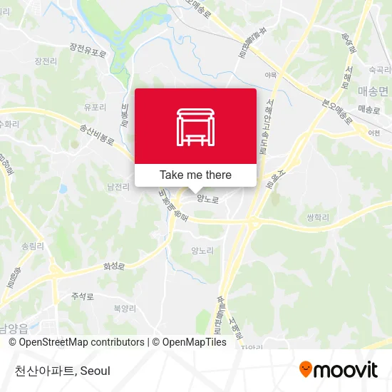 천산아파트 map