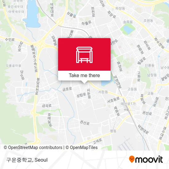 구운중학교 map
