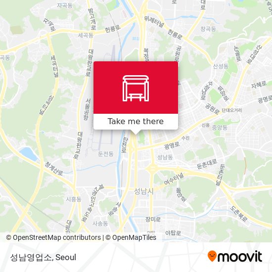 성남영업소 map