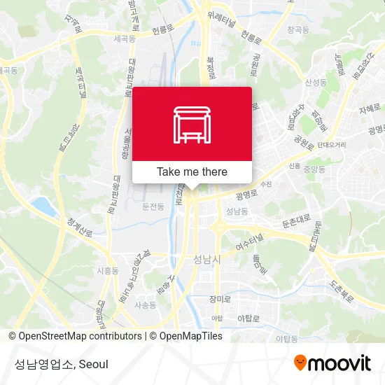 성남영업소 map