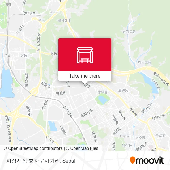 파장시장.효자문사거리 map