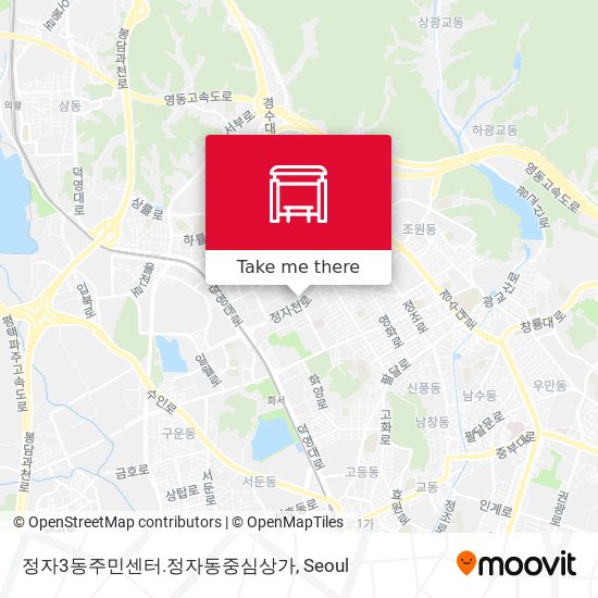 정자3동주민센터.정자동중심상가 map