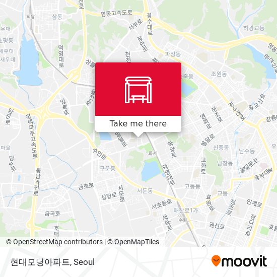 현대모닝아파트 map