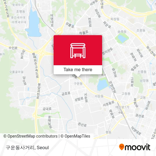 구운동사거리 map