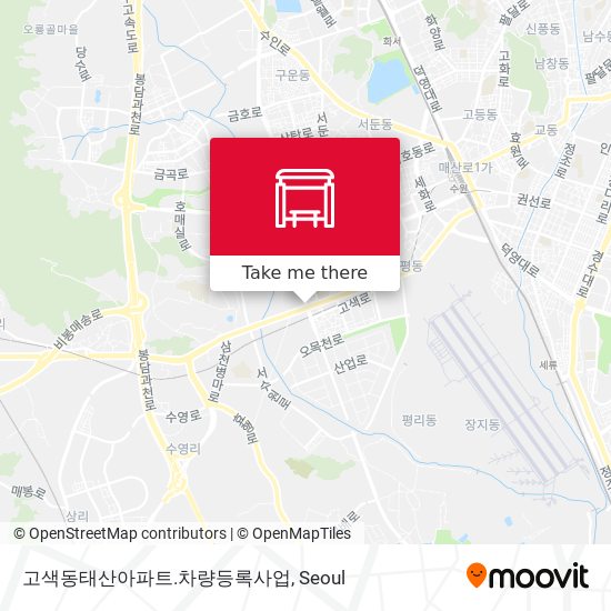 고색동태산아파트.차량등록사업 map