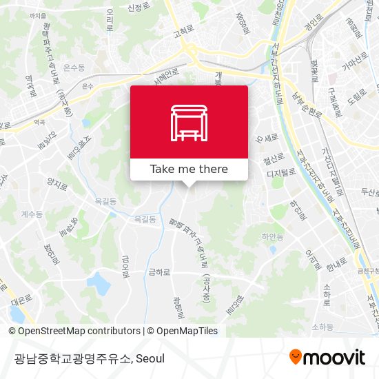 광남중학교광명주유소 map