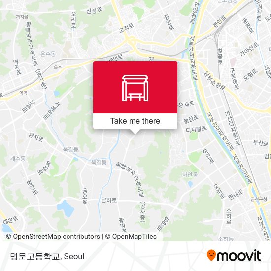 명문고등학교 map