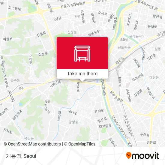 개봉역 map