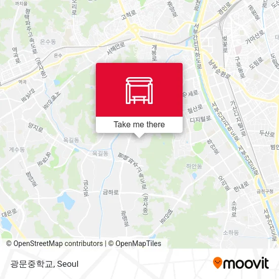 광문중학교 map