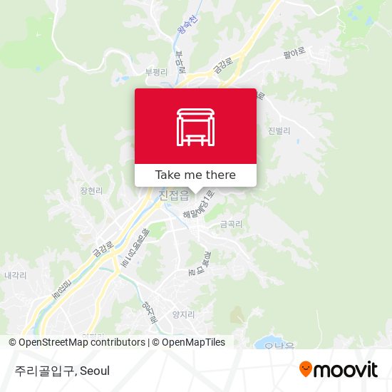 주리골입구 map