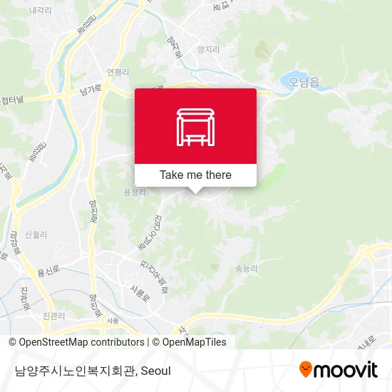 남양주시노인복지회관 map