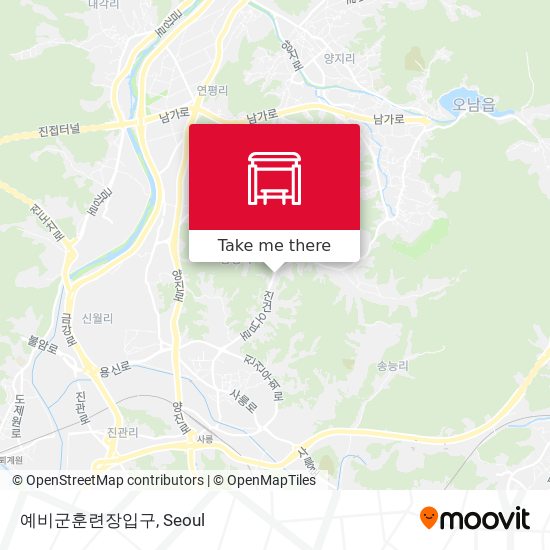 예비군훈련장입구 map
