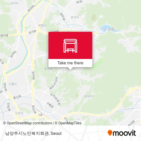 남양주시노인복지회관 map