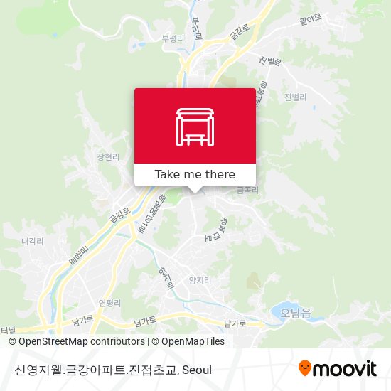 신영지웰.금강아파트.진접초교 map