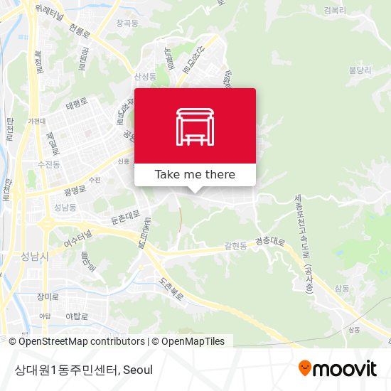 상대원1동주민센터 map
