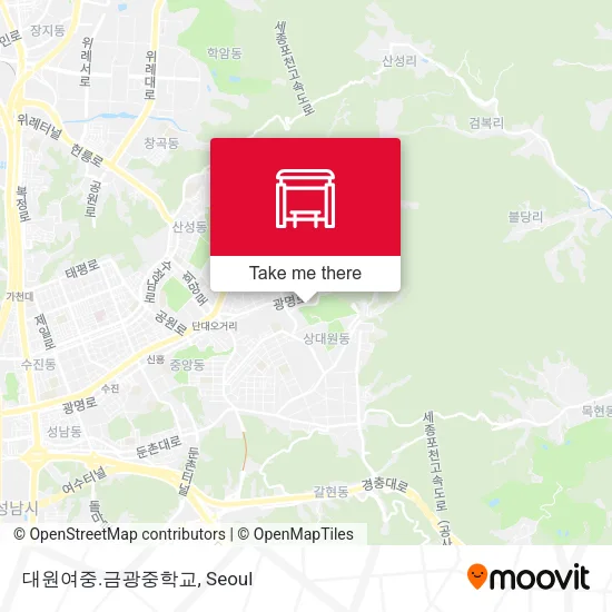 대원여중.금광중학교 map