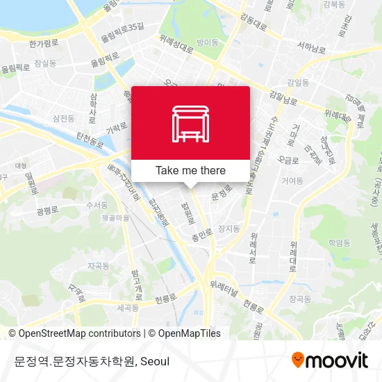 문정역.문정자동차학원 map