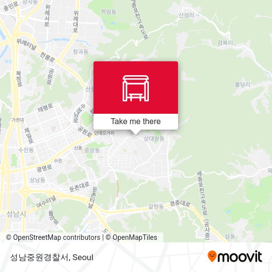 성남중원경찰서 map