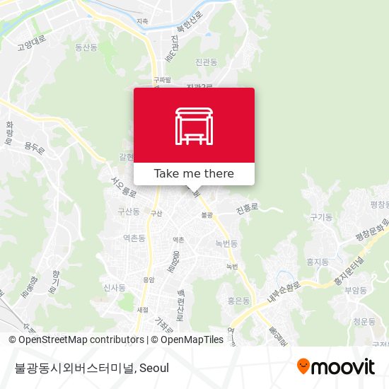 불광동시외버스터미널 map