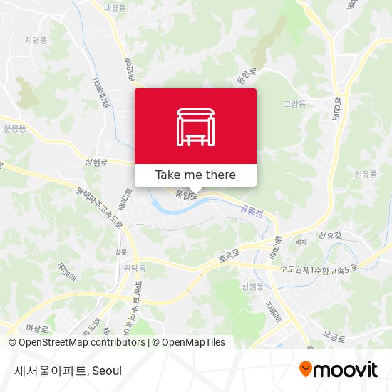 새서울아파트 map