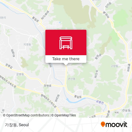 가장동 map