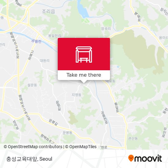 충성교육대앞 map