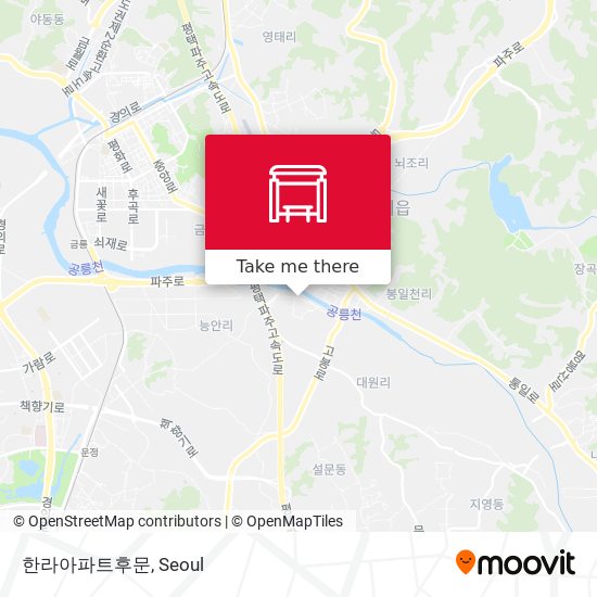 한라아파트후문 map