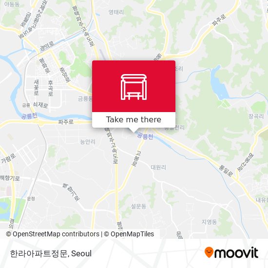 한라아파트정문 map