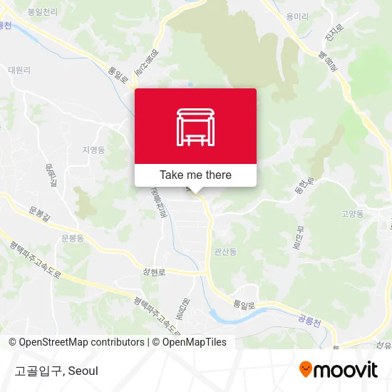 고골입구 map