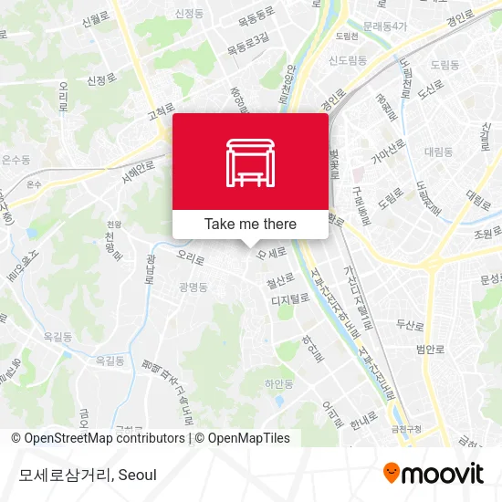 모세로삼거리 map